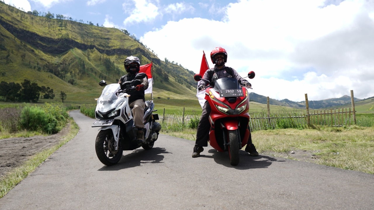 MPM Honda Jatim Ajak Komunitas Napak Tilas Honda Bikers Day